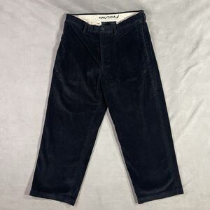 Vintage Nautica Clipper Corduroy Pants Mens Size 34x32* Blue Relaxed Fit Baggy